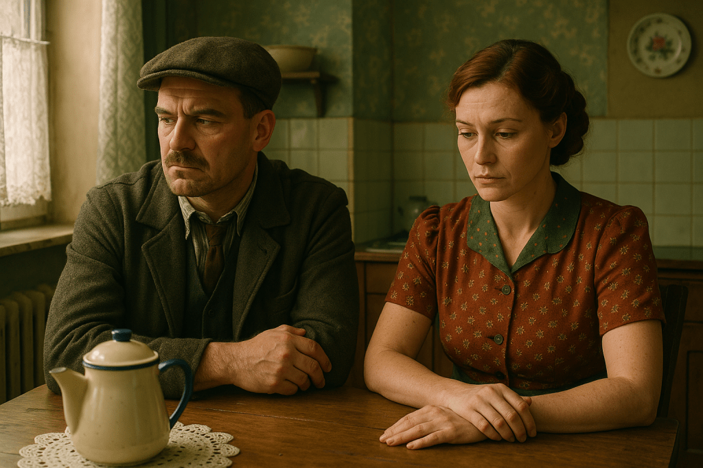 „Dann nahm er die Feder zur Hand und sagte leise, aber mit Nachdruck: »Der erste Satz unserer ersten Karte wird lauten: ›Mutter! Der Führer hat mir meinen Sohn ermordet ‹…«“